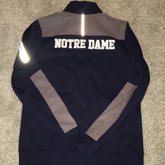 Mens Under Armour Cheerleading Notre Dame Fighting Irish Sideline Jacket XS BCS - Picture 1 of 6